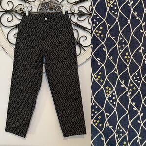 MAC Jeans Kelly Cropped Whimsigoth Straight Leg Pants Black Womens 2 (38/32)